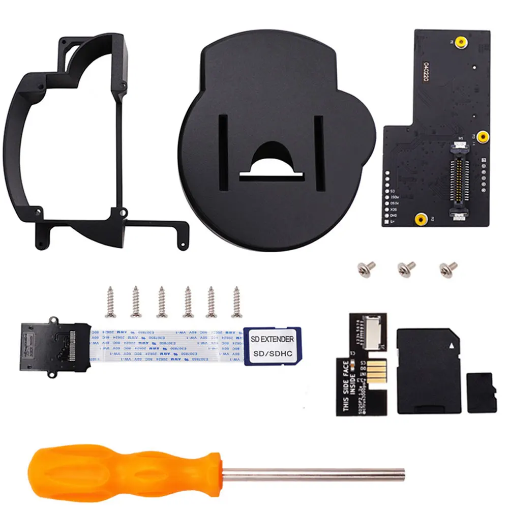 Kits de accesorios de impresora 3D para Gamecube GC, Cable de extensión de tarjeta de cargador, adaptador de placa de cd-rom, juego de accesorios de destornillador