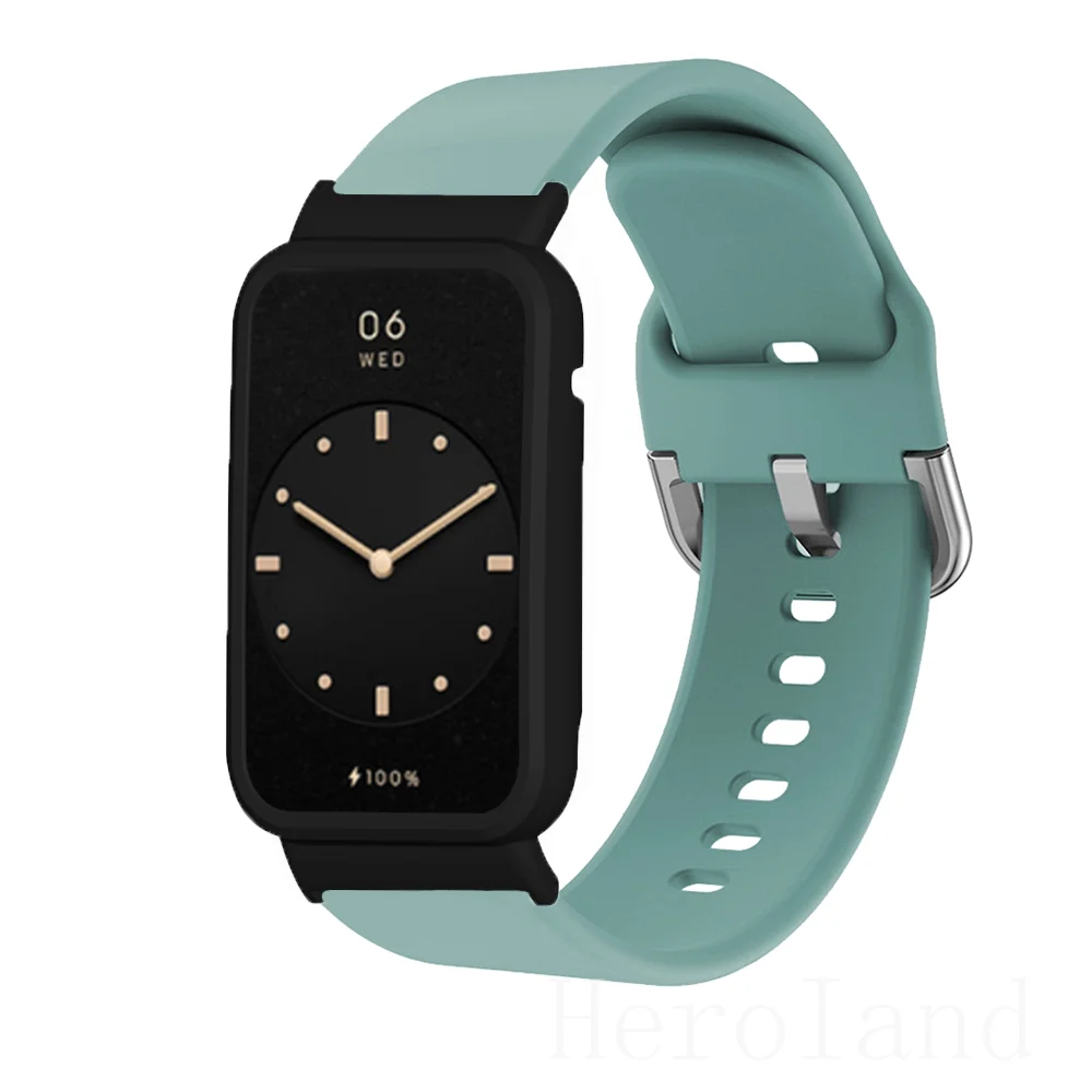 Bracelet de montre pour Xiaomi Mi Band 7 Pro, bracelet, bracelet intelligent, bracelet en silicone, accessoires et étui