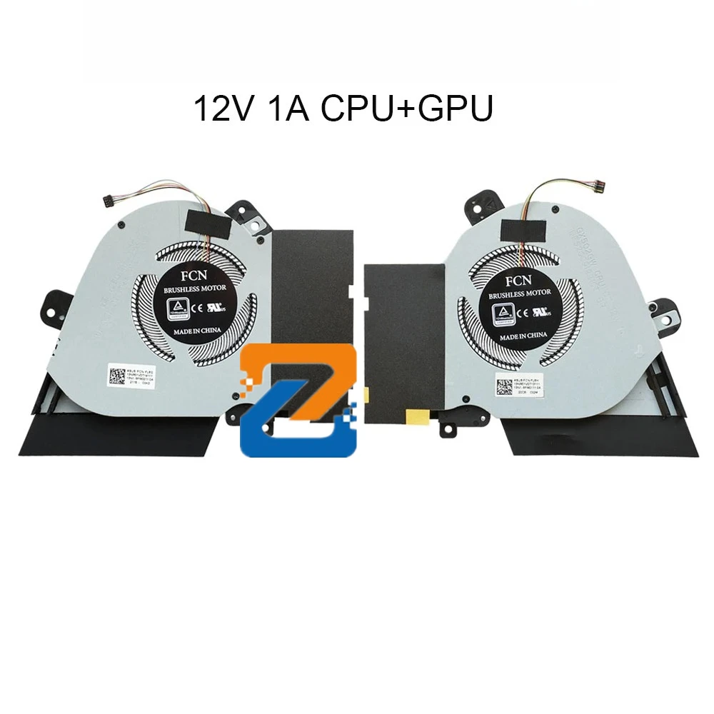 

Laptop CPU GPU Cooling Fan for ASUS ROG GX502 GX502G GX502GW GX502GV GX502LWS GU502LWS GU502GW Cooler Radiator Fan DC12V 1A