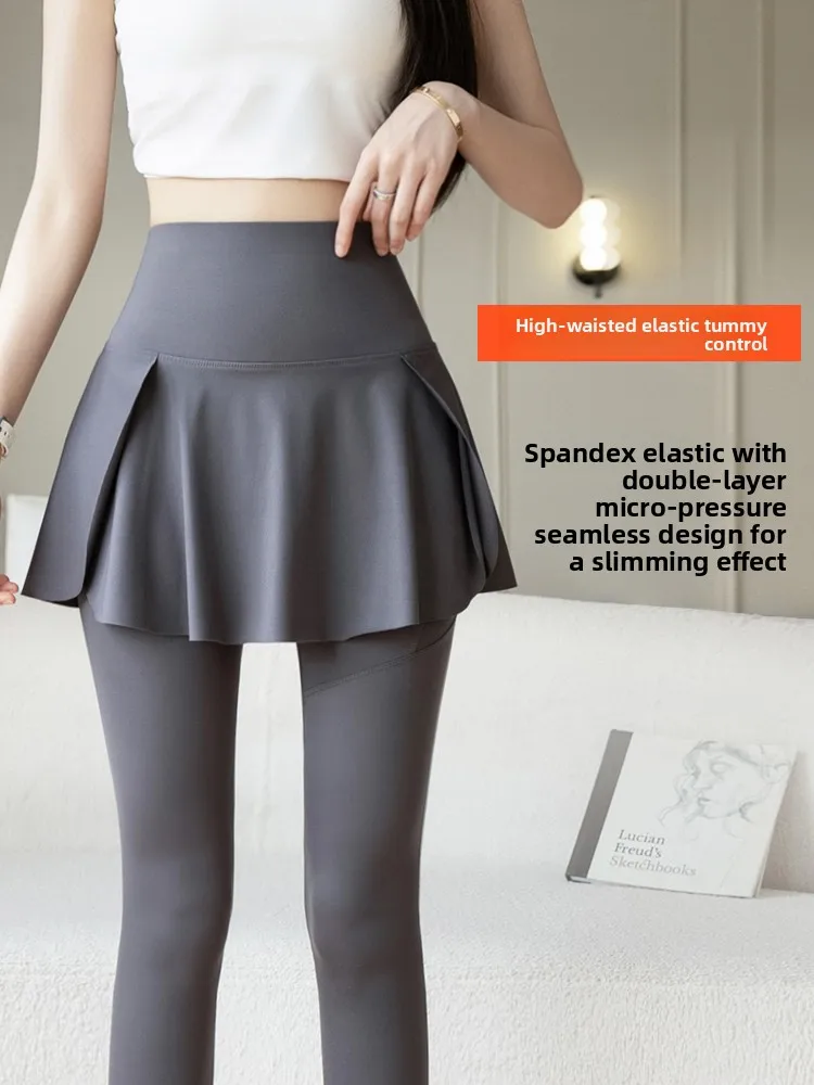 plus Size Women's Yoga Pants with kets Fce Lined ark Skin Design High Waist Long Trousers Casual Faion plus Size