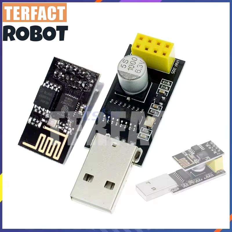 TERFACT ESP01Programmer Adapter UART GPIO0 ESP-01 Adaptater ESP8266 CH340G USB to ESP8266 Serial Wireless Wifi developent Board
