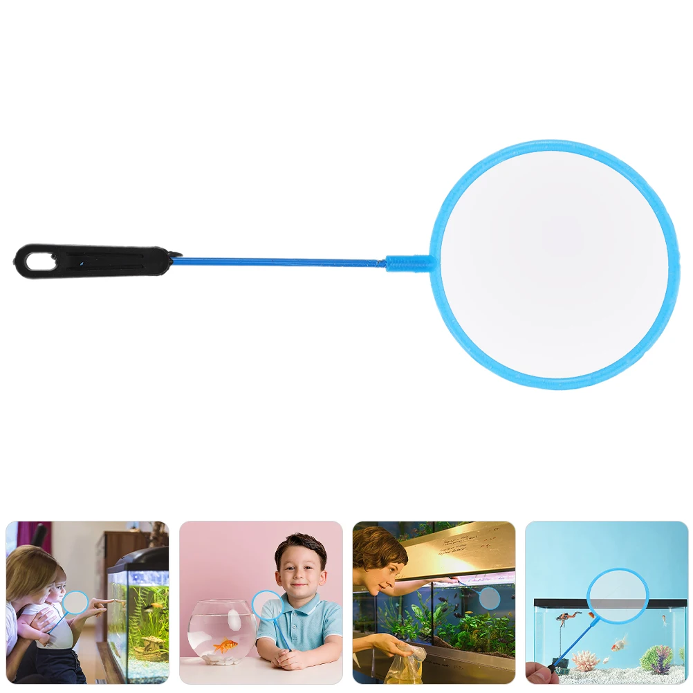 

10PCS Fish Net High Density Mesh Kids Beach Skyblue Aquarium Fishing Gear Fish Nets For Kids Shrimp Crab Net Reusable Small