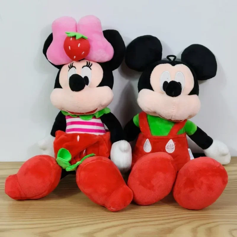 Disney Lovely Mickey Mouse Minnie Anime Stuffed Soft Plush Doll Toy Throw Pillow Children Christmas Birthday Present