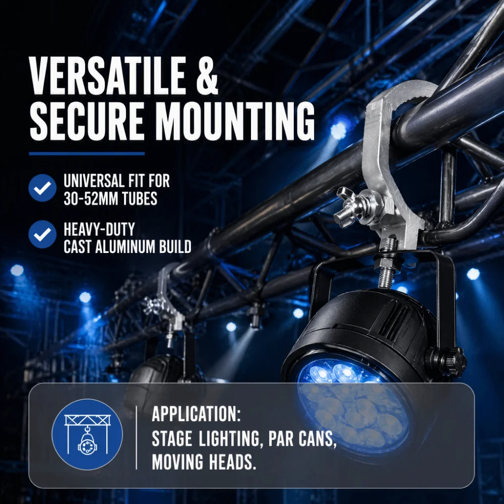 2pcs Multifunctional Hanging Device Stage Light Truss Clamps Wide Premium Stage Lighting Clamp Truss C-Clamp For Concert