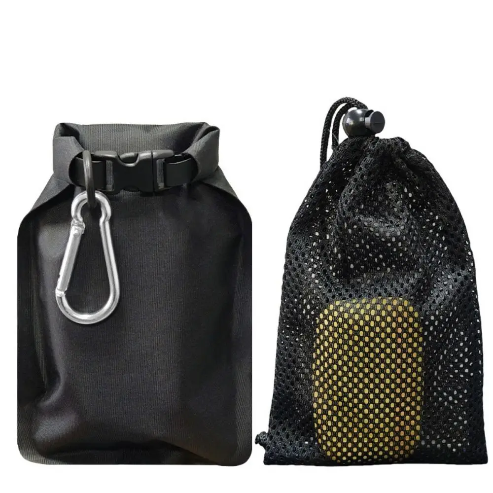 

Portable Soap Bar Case Foldable Double Pocket Sealed Soap Holder Mesh Drawstring Bags Leak-Proof Travel Soap Bar Bag