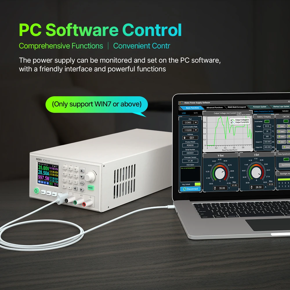 1440 واط 6030 تجميعها مجموعة 60 فولت 30A USB التيار المتناوب إلى تيار مستمر قابل للتعديل التحكم الرقمي مختبر متغير تهمة البطارية مقاعد البدلاء مختبر امدادات الطاقة