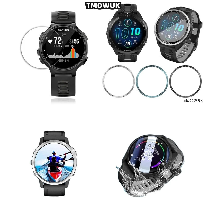 

For Garmin Forerunner 645 735 745 935 945 955 965 970 Fenix 7 7S 7X Pro Tempered Glass Screen Protectors HD Anti - Scratch Ultra
