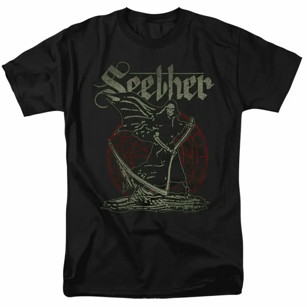 

Seether Reaper T Shirt Licensed Rock N Roll Music Band Short Sleeve Tee Black