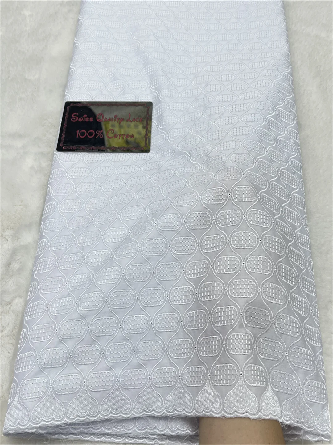 

Элитная африканская полированная кружевная ткань 2026 года, высококачественное французское кружево из 100% хлопка, Нигерия, для пошива мужской одежды своими руками