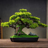 Miniature Landscape Creative Crafts Simulation Welcome Pine Bonsai Bonsai Small Ornaments Desktop TV Cabinet Home Decoration