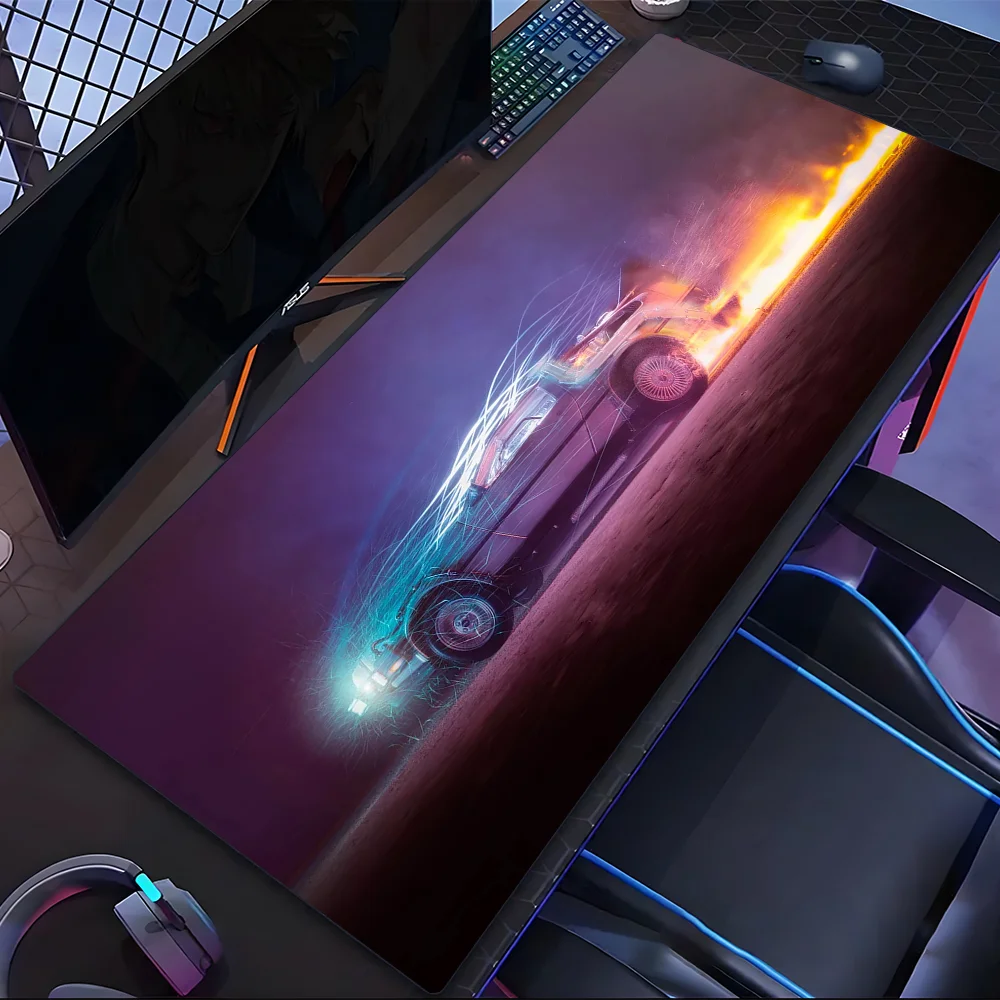 

Back to the Future Mousepad Retro Style Computer Mouse Pad Gaming Mat for Office And School Supplies