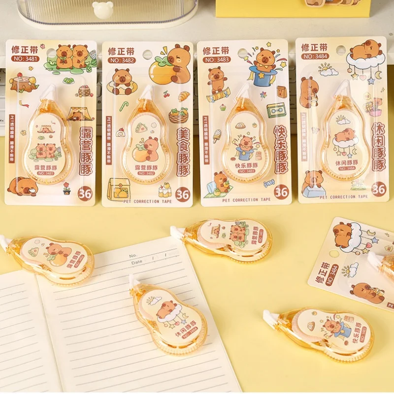 24-ピース-ロットかわいいカピバラ修正テープかわいいプロモーション文具ギフト学校事務用品