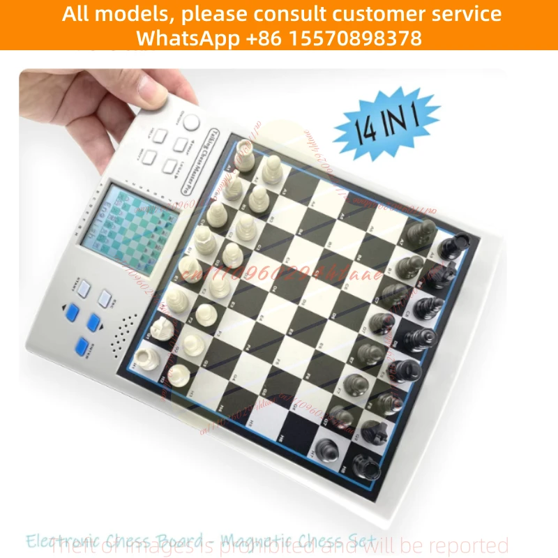 Beginners Chess Computer Electronic Board with Talking English Germany Magnetic Chess Pieces Self Teaching Program
