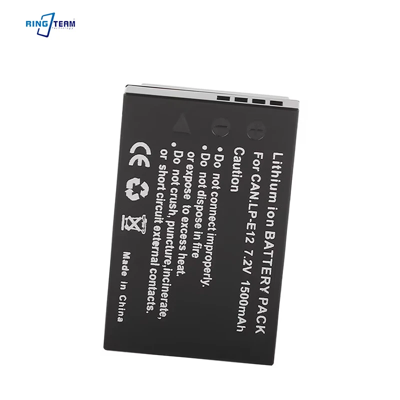 

High-Capacity 1000mAh Li-ion Battery for Canon LP-E12 - Long-Lasting Rechargeable Power Solution