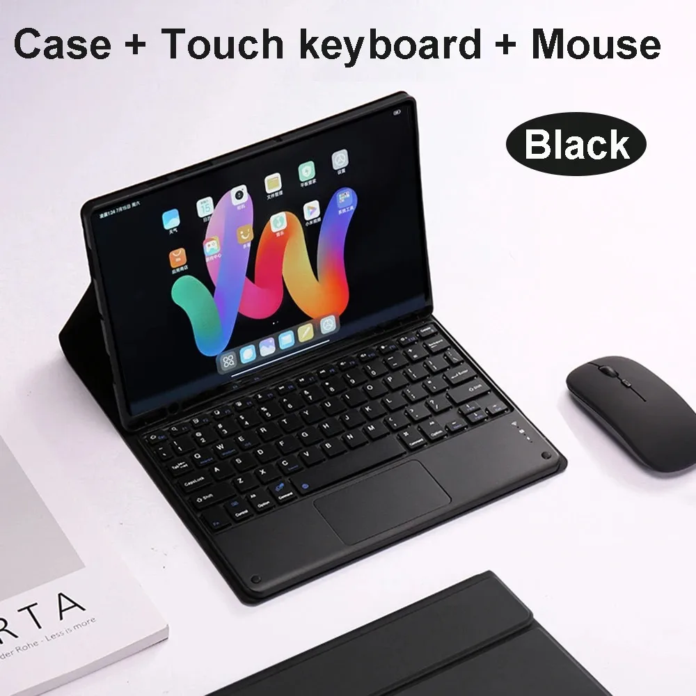 For Samsung Galaxy Tab A11 Plus SM-X230/X236B Case With Keyboard Detachable Keypad Magnetic Cover Case For Samsung A9 Plus X210