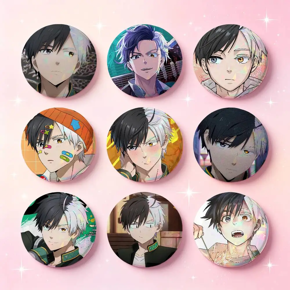 Haruka Sakura Anime Character Badges Button Round Creative Pin Brooch Badge Bag Decor Accessories Fans Collect Friends Gifts