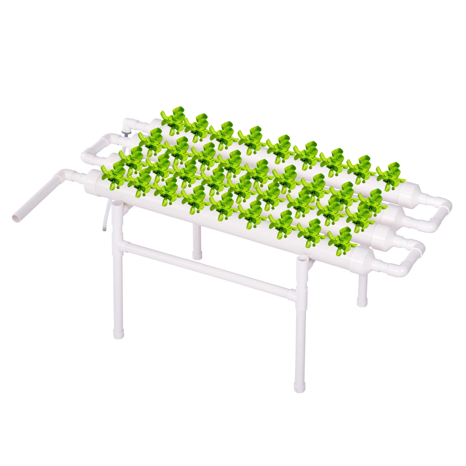 

Hydroponics System Vertical Indoor Growing System PVC Pipes Gardening System with Water Pump, Timer, Grow Kit 1 layer,36 holes