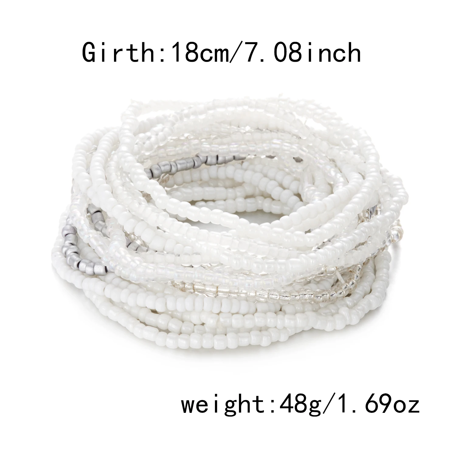 Böhmische Stapelbare Perlen-Stretch-Armbänder für Frauen Zufällige Farbmischung Elastische Reisperlen-Armbänder Sommer-Strandschmuck – Detail 5