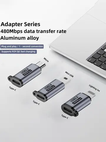 TypeC Female to Mini USB/Type C Female to Micro USB/Micro USB Female to Type C/Micro USB Female to Mini USB Connector Adapter