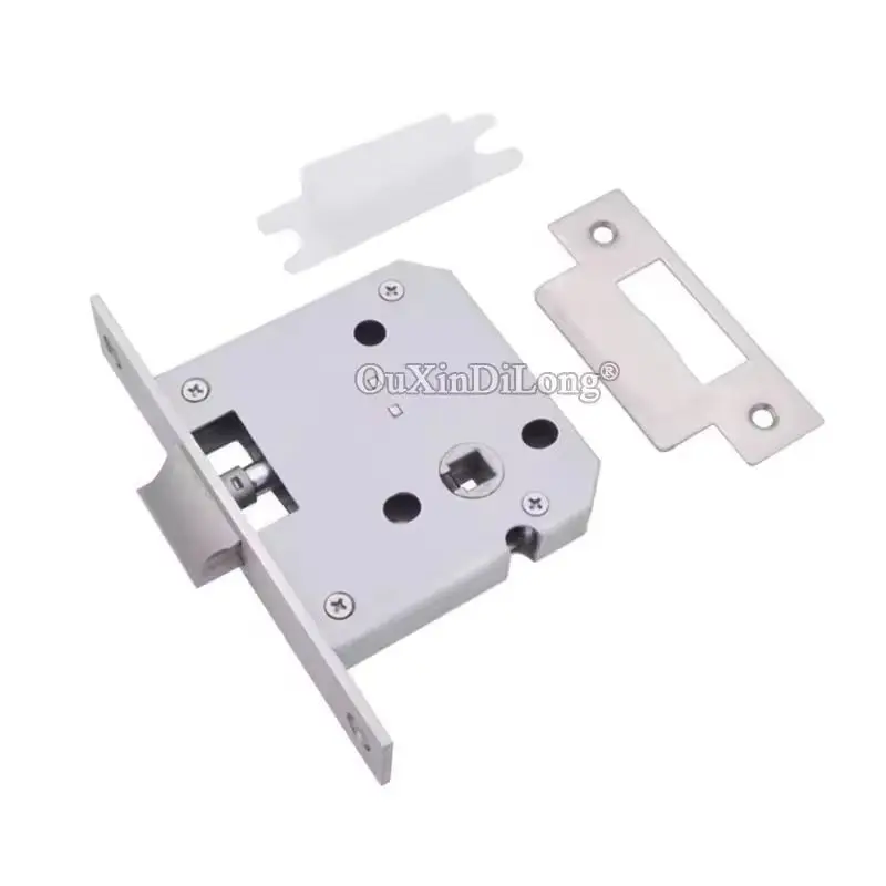 

1 шт., европейский врезной дверной замок, корпус замка из нержавеющей стали 304, язык 55, больница, офис, проход, противопожарный дверной замок, корпус, запасные части