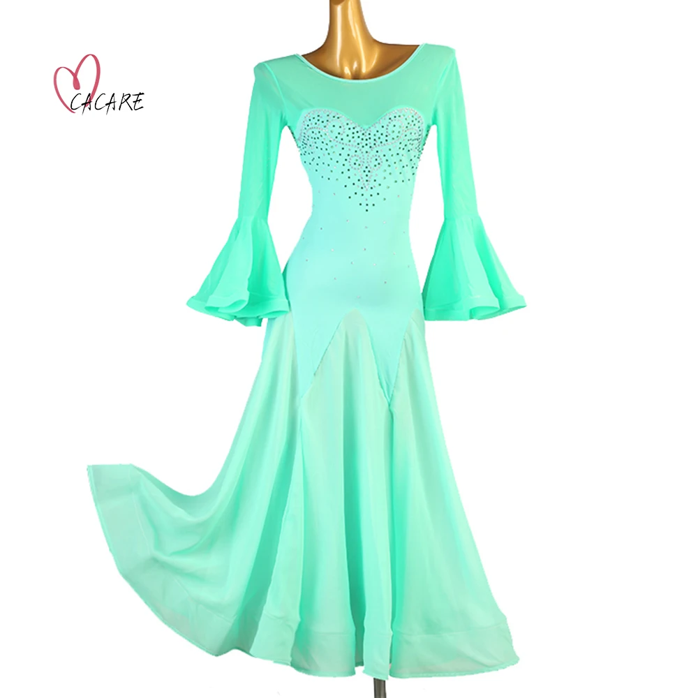 

Dance Wear Ballroom Modern Dance Competition Dresses for Prom Standard Clothing Waltz Stage Costume Dancewear Flamco D0078