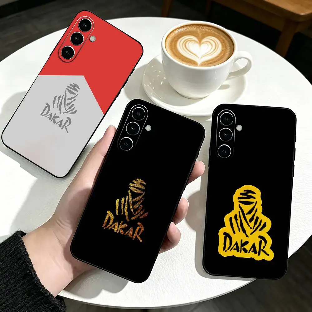 For Rally x Dakar Logo   Phone Case Black Silicone Soft For Samsung Galaxy A73,A72,A71,A70,A53,A52,A51