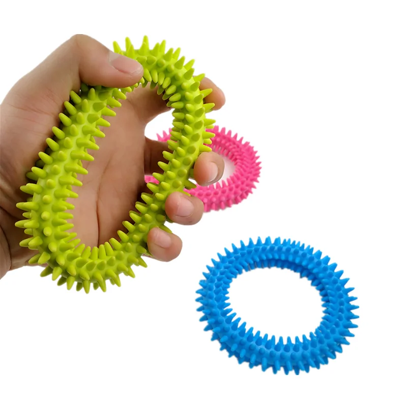 1pc Creative Fun Spiky Sensory Ring Fidget Toys Kids Antistress Bracelet Chain For Autism ADHD Increase Focus Relieve Stress Toy