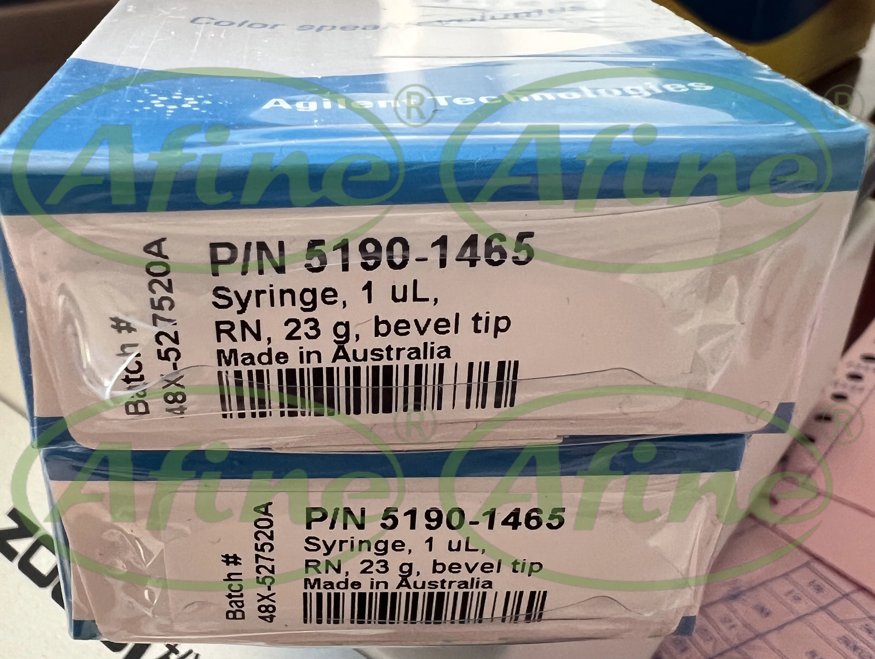 AFINE محاقن AFINE Agilent اليدوية 5190-1465 1.0 ميكرولتر إبرة دافعة مدخلة بإبر قابلة للتبديل 23/70/طرف مائل