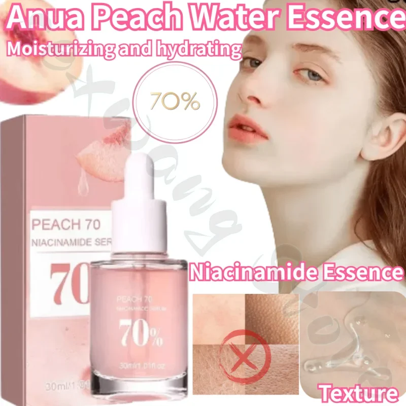 

Anua Peach Water 70% Niacinamide Essence Deep Moisture Locking Nourishing Gentle Repair Moisturizing Facial Essence 30ml