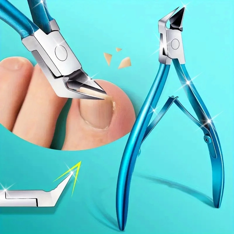 Ciseaux à ongles professionnels, pinces à cuticules en acier inoxydable, dissolvant de lumière morte Beige, coupe-ongles pour orteils, outils de manucure