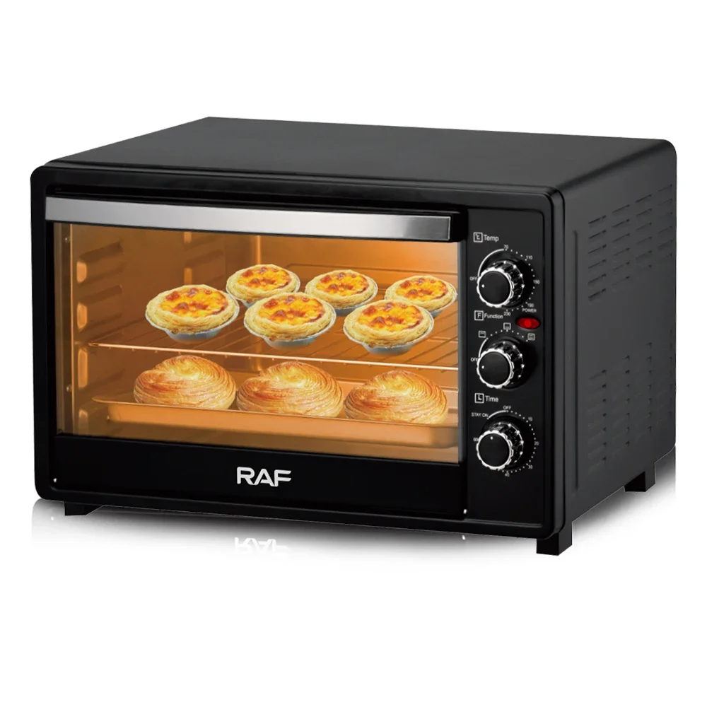 l RAF Brand Muti-Function Hot Sale Temperature Control Electric Oven Home Style Auto Cook With Visual Glass Door