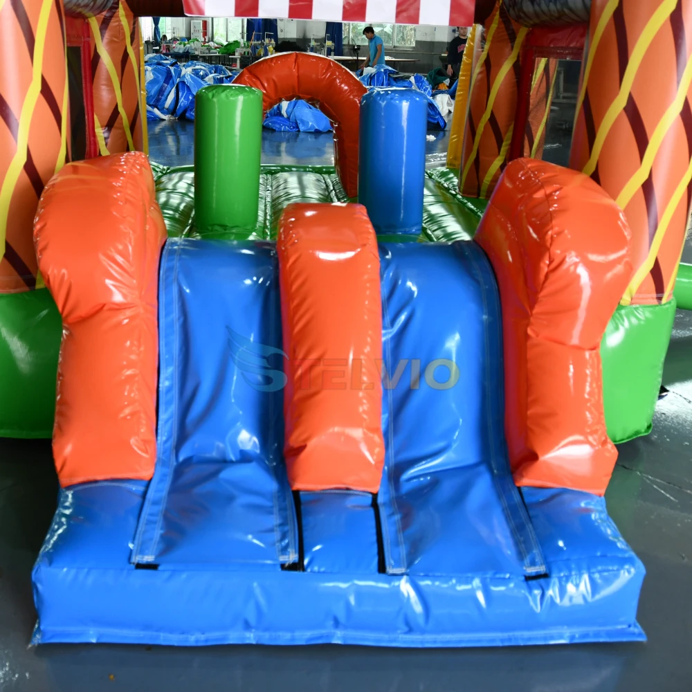 Hot Selling Commercieel Indoor Opblaasbaar Springkussen Met Glijbaan Klein Springkasteel Voor Kinderfeest