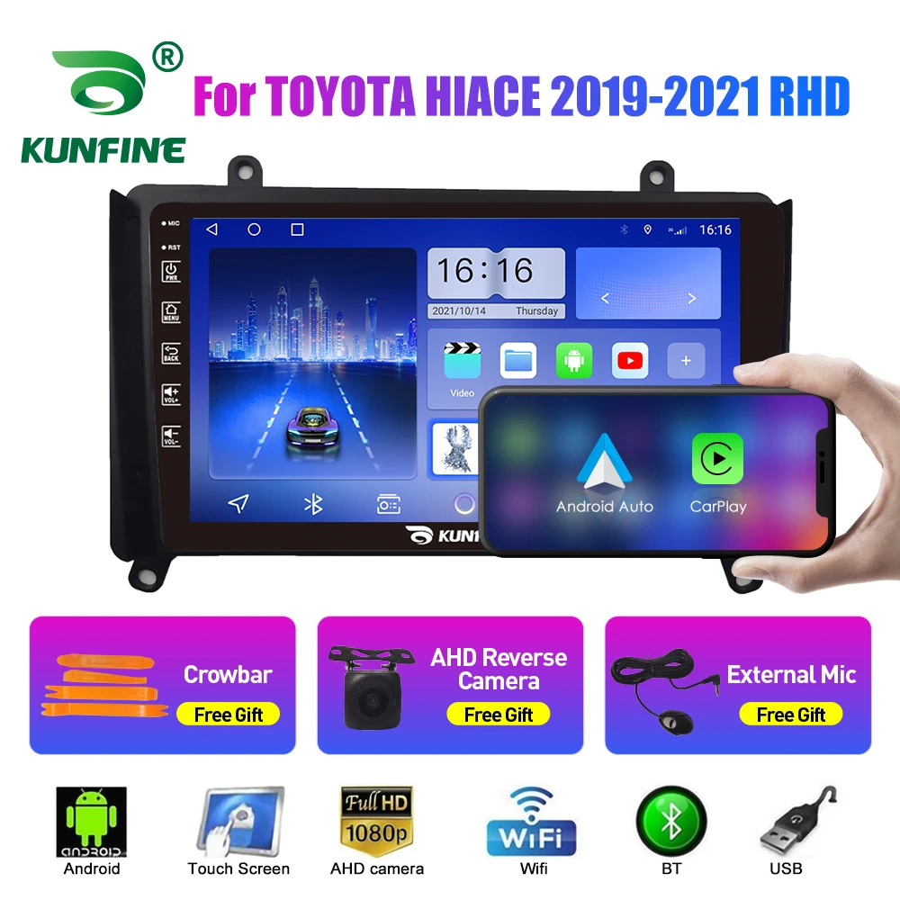 Car Radio For TOYOTA HIACE 2019-2021 RHD Octa Core Android Car DVD GPS Navigation Car Stereo Carplay Android Auto