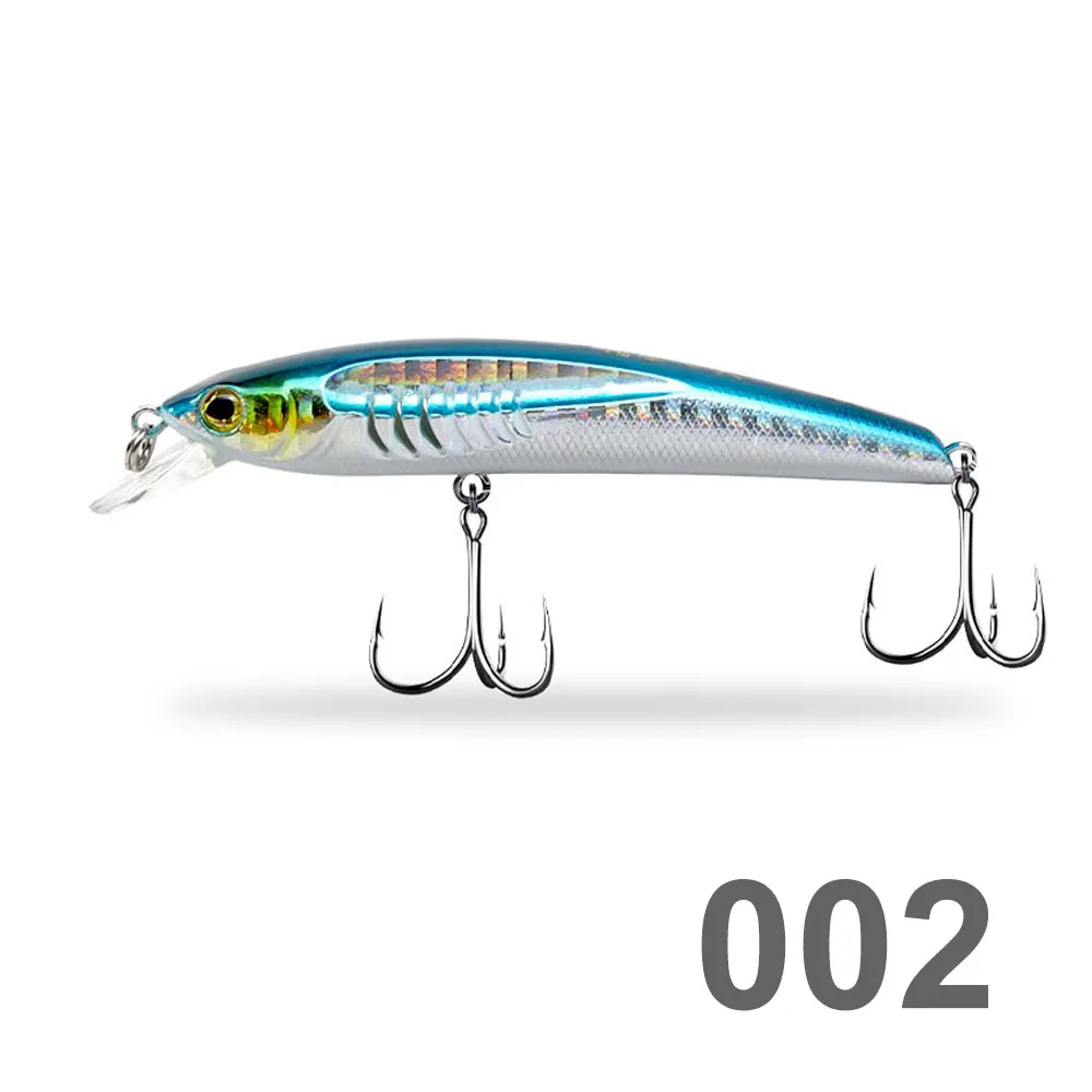 Hunthouse Schwimmender Oberflächenköder Minnow 80mm 7g Weitwurf-Hartköder Künstlicher Salzwasser-Köder für Hecht, Barsch, Forelle Angelzubehör