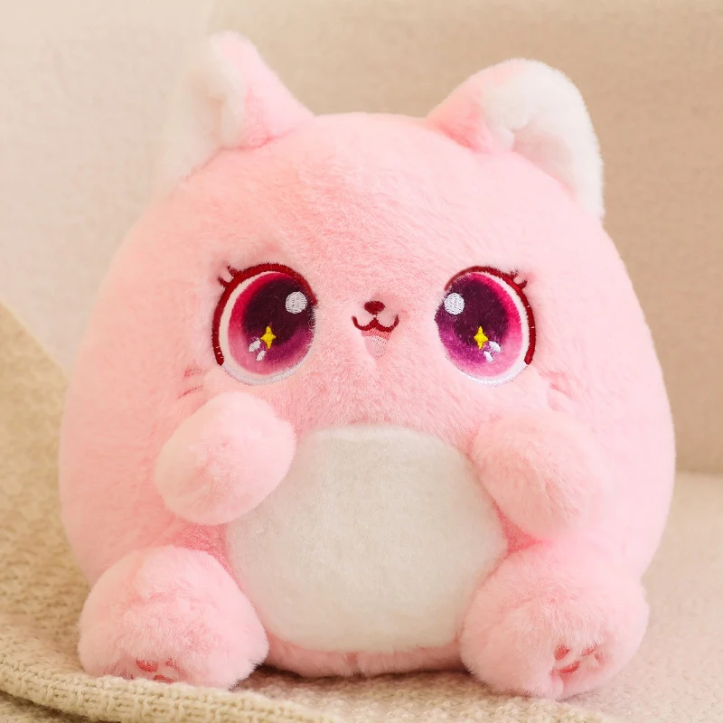 Cute Colorful Big Eyes Cat Plush Toy Stuffed Fluffy Ca Kawaii Cat Soft Doll ToyBirthday Gift