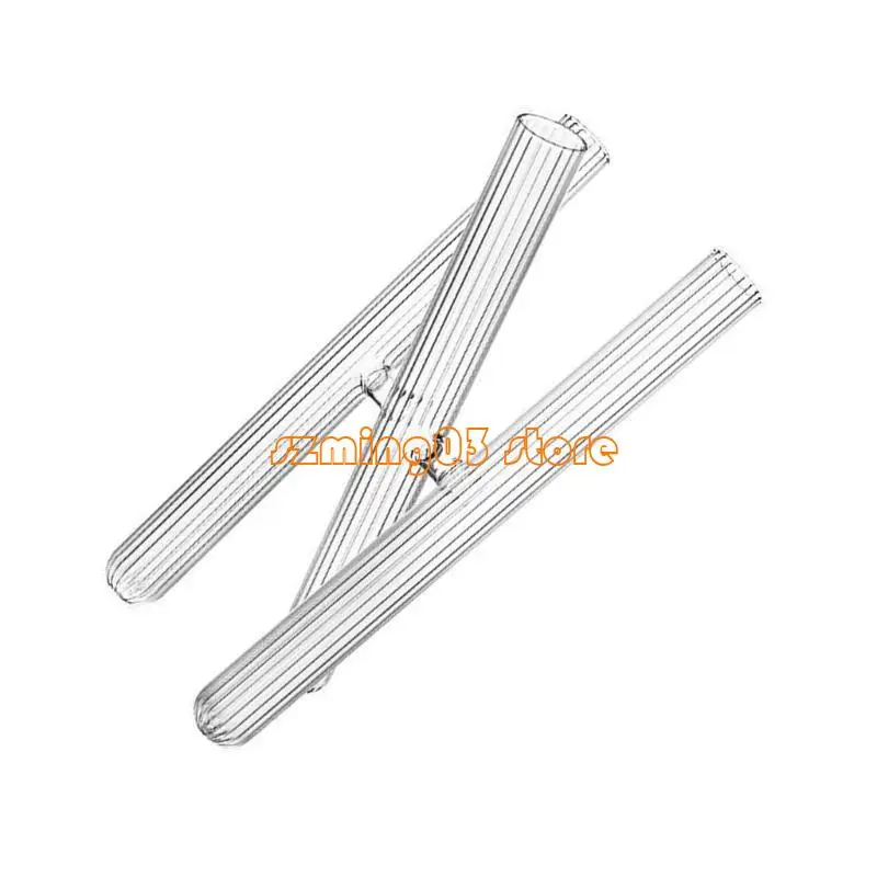 Vasos vidro elegantes H9ec com padrão listrado para flores e recipiente planta diy