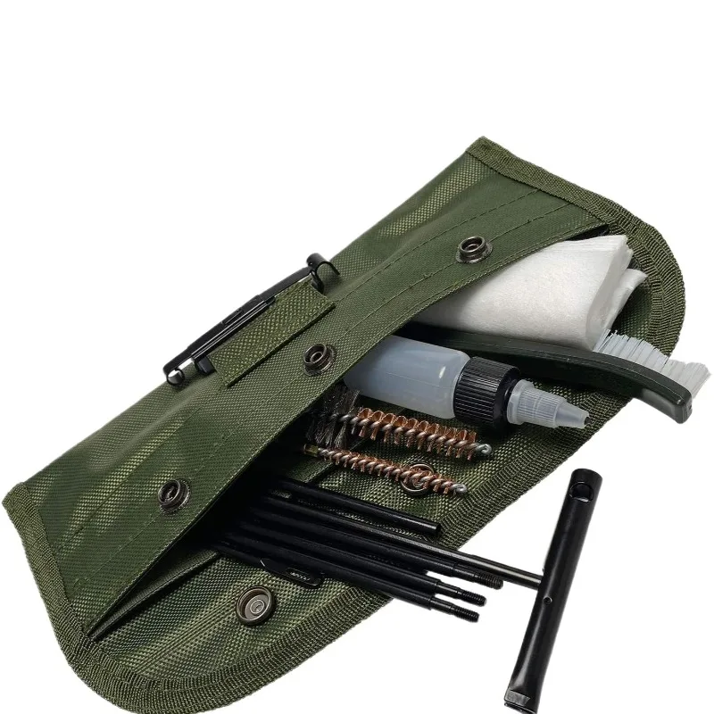 Outdoor pipe brush set, gun pipe cleaning, phosphor copper brush, cloth bag, cleaning tool kit