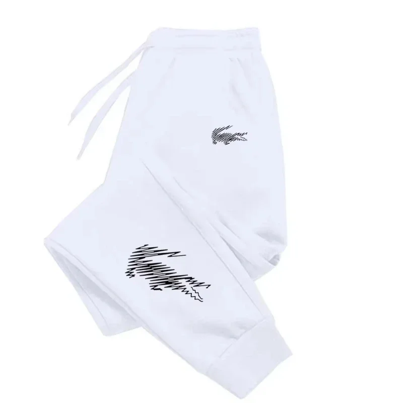 سراويل طويلة للرجال، سراويل رياضية ولياقة بدنية مطبوعة دافئة للخريف، المشي في الهواء الطلق للرجال #3