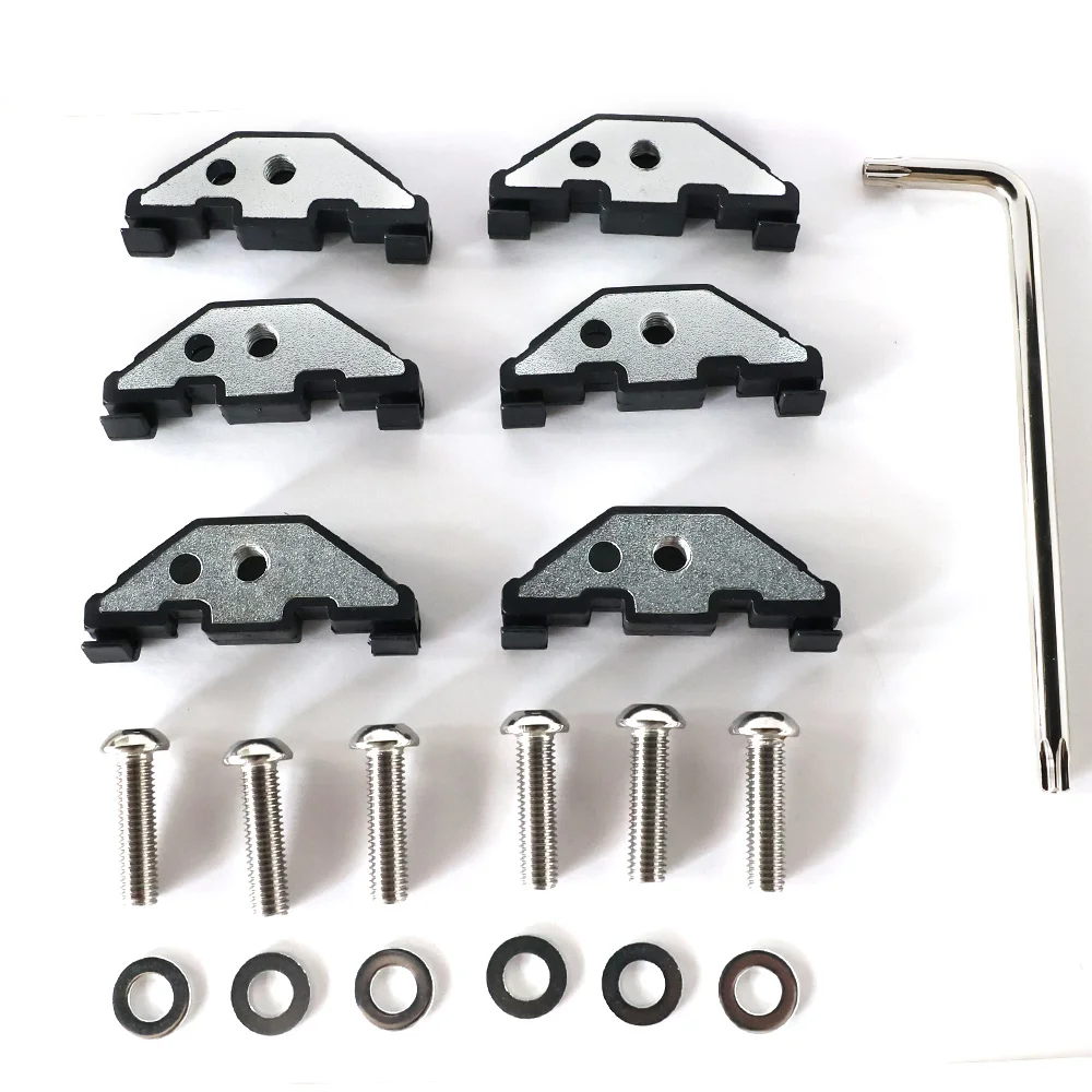 Car Exterior Accessory Stainless Steel Black for Jeep Wrangler JK 2007-2017 2/4-Doors Roof Screws Hard Top Screw Nut Bolts Kits