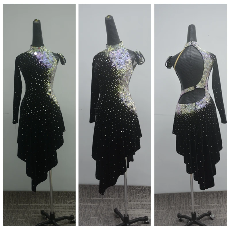 

New style competition latin dance dress costume latin dancewear ladies dresses costume sexy latin wear for women