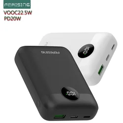 FERISING Power Bank for Oneplus iPhone 15 16, 5A, 22.5W, DASH VOOC Super Charger, 10000mAh, PD20W, External Spare battery