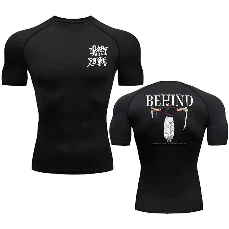 Sportshirt Kompressionsshirt Herren Atmungsaktive Fitness-Sportbekleidung Athletische Harajuku Schnelltrocknende Radfahr-Rashguard Gym-Reitoberteil