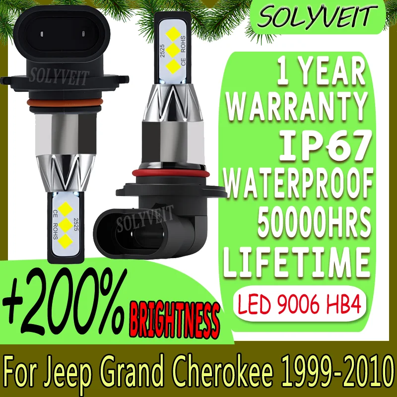 

9006 Tool-Less Fit Extended Illumination Range LED Low Beam For Jeep Grand Cherokee 1999 2000 2001 2002 2003 2004 2005 2006-2010