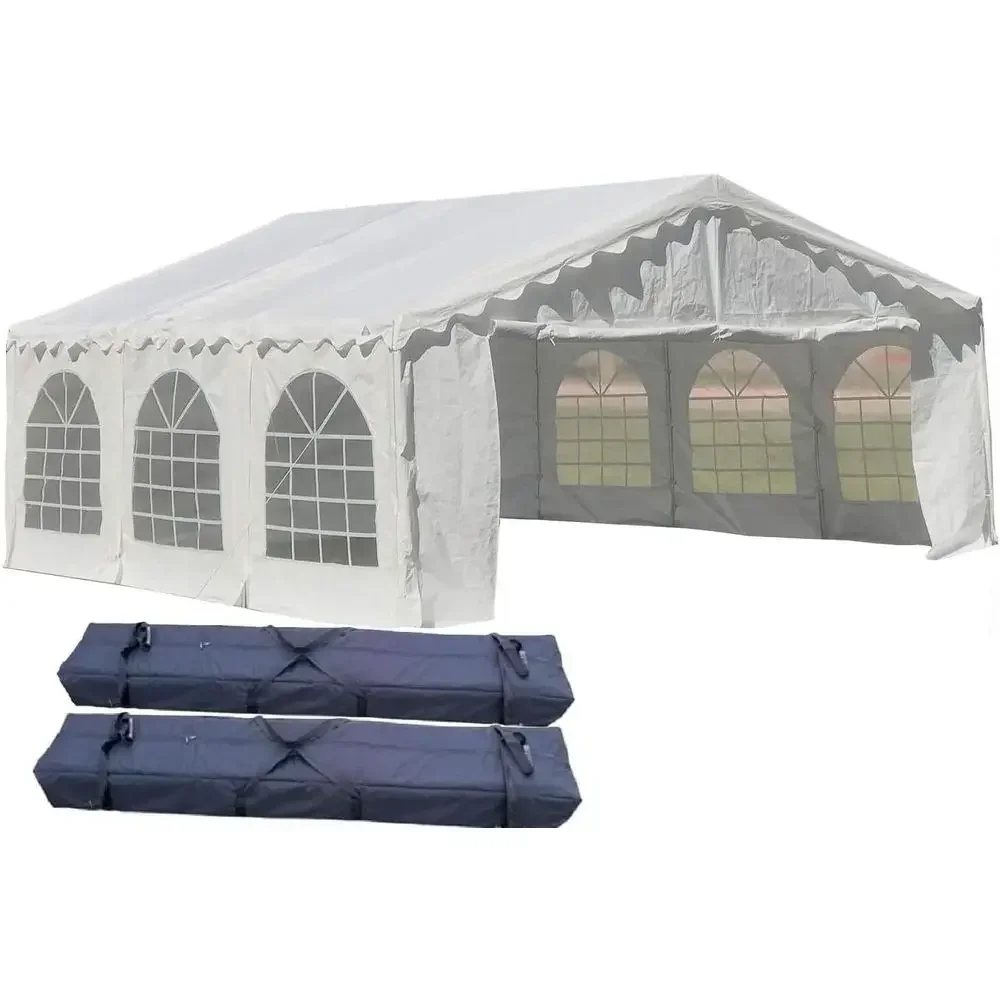 20'x20' Budget PE Tent Including ree (2) Long Bags or Parties, Carpas para iestas,Wedding Party Tents with Waterproo Top & Sidew