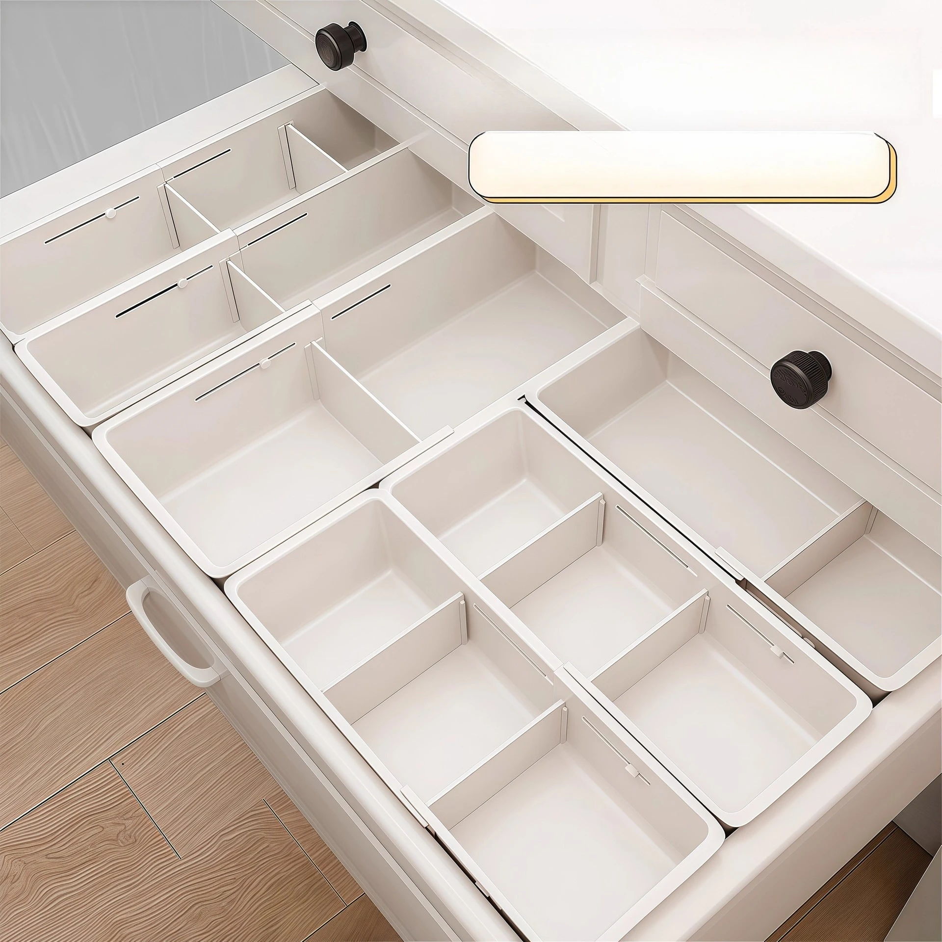 

Ящик-органайзер с регулируемыми перегородками для хранения помады для макияжа, глубокий шкаф-разделитель для общежития