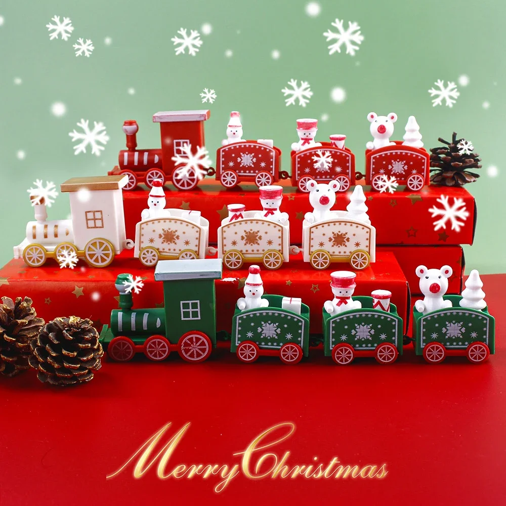 Christmas Train Christmas Decorations Merry Decorating Family Table Gifts Noel Natal Navida Happy New Year