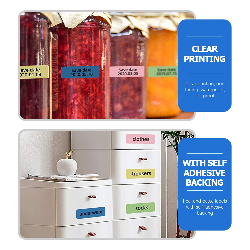 

160 Pcs Price Tag Paper Stickers Thermal Labels Printer Shipping Self Adhesive Printing