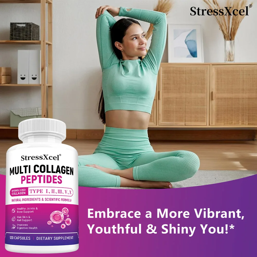 ببتيدات الكولاجين المتعددة 9200 ملغ-مع إنزيمات الجهاز الهضمي للشعر والبشرة والأظافر وصحة المفاصل، وتنظيم بيئة الأمعاء #3