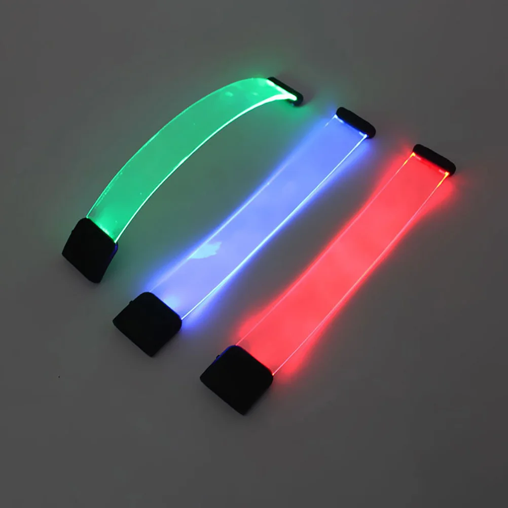 

Glow Bracelets LED Light Up Party Favors Adults Kids Night Supplies Glow in Dark Bracelets Wristb Accessories Smooth Surface ABS