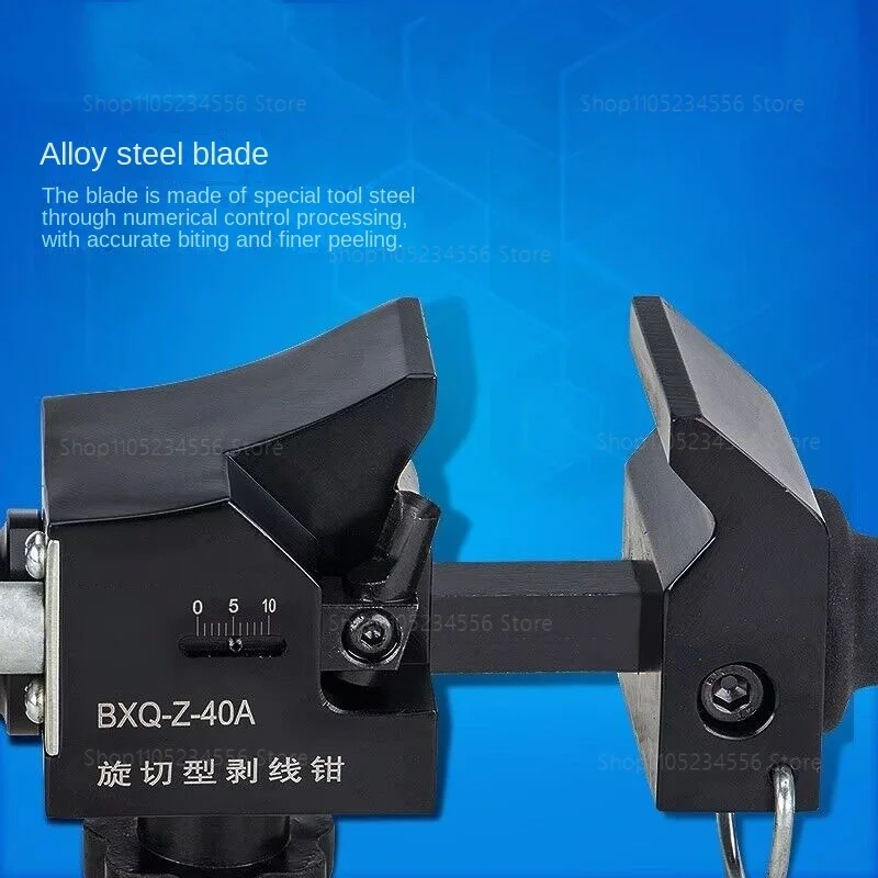 

Инструмент для зачистки кабеля BXQ-Z-40B используется для зачистки проводов ниже 12-40 мм и глубины зачистки кабеля ниже 4,5 мм. Проводник кабеля